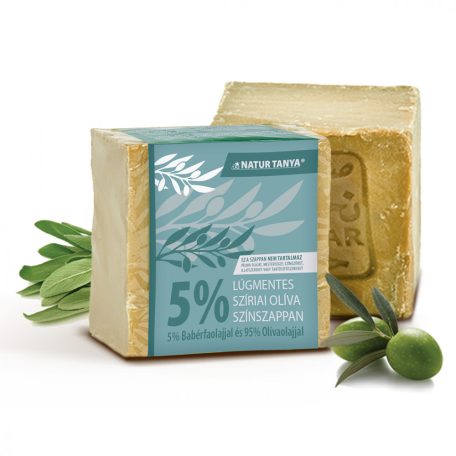 Natur Tanya® Lúgmentes Színszappan - 5% Babérfaolaj és 95% Olívaolaj. 2000 éves receptúra, 0,001% lúg! 200g