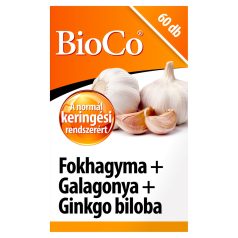 BioCo Fokhagyma+Galagonya+Ginkgo biloba tabletta 60db
