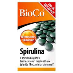 BioCo Spirulina Megapack tabletta 200 x 0,38 g (76 g)