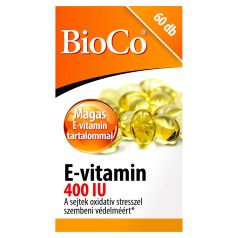 BioCo E-vitamin 400 IU lágyzselatin kapszula 60db
