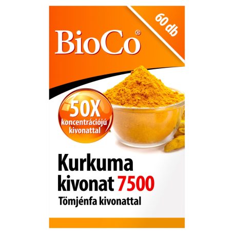 BioCo Kurkuma kivonat 7500 tömjénfa kivonattal étrend-kiegészítő kapszula 60db