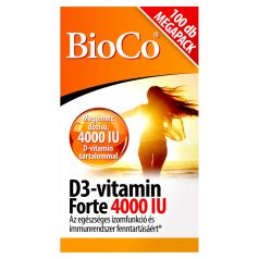 BioCo D3-vitamin Forte 4000 IU Megapack tabletta 100db