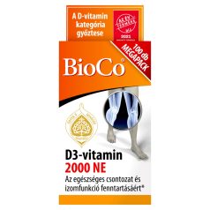   BioCo D3-vitamin 2000 NE étrend-kiegészítő Megapack tabletta 100db