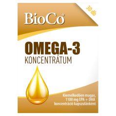 BioCo Omega-3 koncentrátum lágyzselatin kapszula 30db