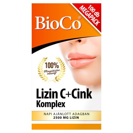 BioCo Lizin C + Cink Komplex étrend-kiegészítő tabletta 100db