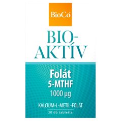   BioCo Bioaktív folátot 1000 µg tartalmazó étrend-kiegészítő tabletta 30db