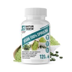   Natur Tanya® Vegán 100% Spirulina - adalékanyagmentes mikroalga, vitalitás, testsúly-kontroll, emésztés. 