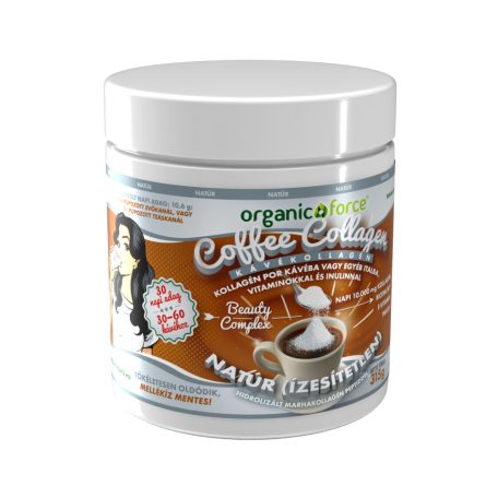 Organic Force Coffee Collagen - KávéKollagén NATÚR 315g