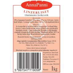 AnnaPanni Linzer gluténmentes lisztkeverék 1kg