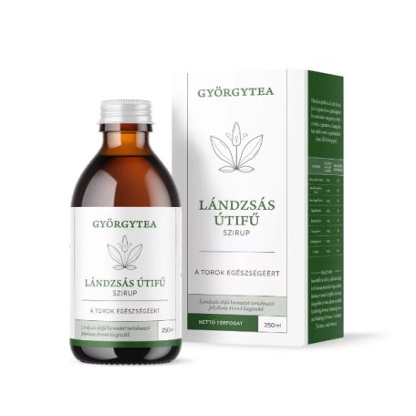Györgytea Lándzsás útifű szirup – A torok egészségéért 250ml