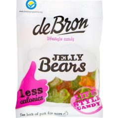  DeBron glutén- és cukormentes JELLY BEARS zselés mackók gumicukor 90g