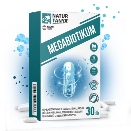Natur Tanya MEGABIOTIKUM Élőflórát tartalmazó kapszula – 30 db