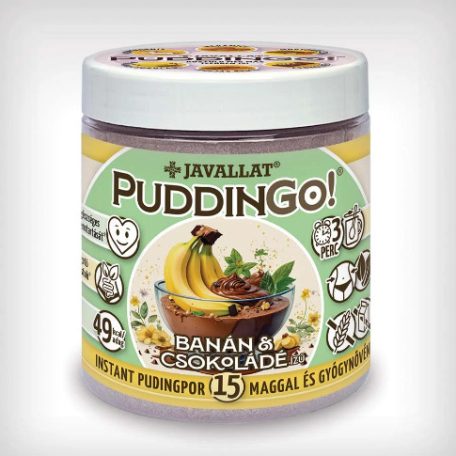 Javallat Puddingo Banán és Csokoládé ízű instant pudingpor