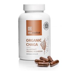   USA medical Hamvaskéreg gomba kapszula acerola kivonattal ORGANIC CHAGA – 60 db