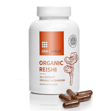 USA medical Pecsétviaszgomba kapszula acerola kivonattal ORGANIC REISHI – 60 db