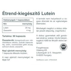 Vitaking Lutein 20mg + 4mg zeaxantin 60db