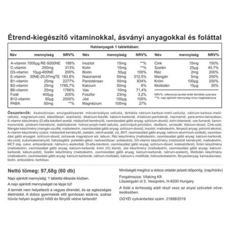 Vitaking 9 Months Multivitamin 60 Tabl.