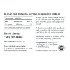 Vitaking D-mannose 100g pure powder