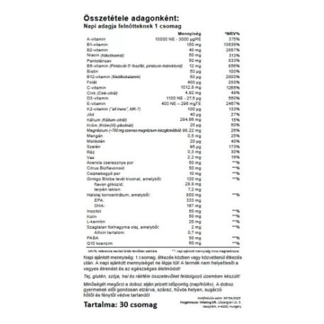 Vitaking 365 Multivitamin Szenior csomag (30db)