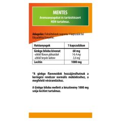   BioCo Ginkgo biloba+Lecitin Megapack lágyzselatin kapszula 90 db