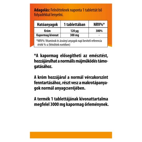 BioCo Kapormag kivonat krómmal tabletta 60db