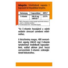 BioCo E-vitamin 400 IU lágyzselatin kapszula 60db
