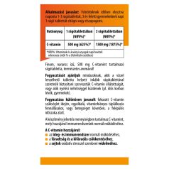 BioCo Narancs ízű C-vitamin 500 mg rágótabletta 100db