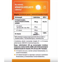   BioCo Bioaktív K2 200 µg K1+D3 komplex étrend-kiegészítő tabletta 60db