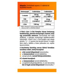   BioCo Lizin C + Cink Komplex étrend-kiegészítő tabletta 100db