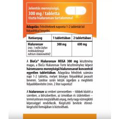 BioCo Hialuronsav Mega 300 mg 60db
