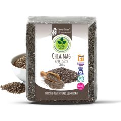   Natur Tanya® Chia mag (Fekete Salvia hispanica, Azték zsálya). Tápanyagbomba! Ételsűrítésére is! 200g