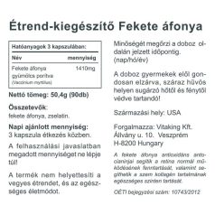 Vitaking Fekete Áfonya Bilberry Fruit 90db