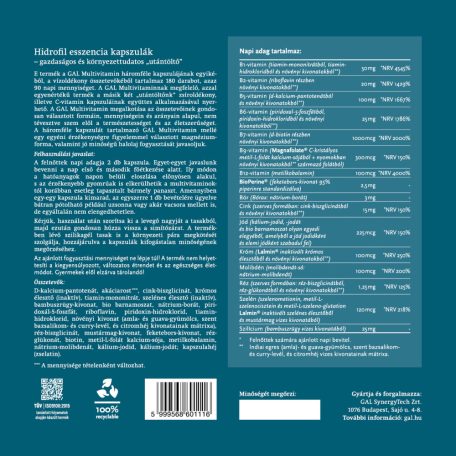 GAL Multivitamin - 90 adagos utántöltő