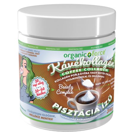 Organic Force Coffee Collagen - KávéKollagén PISZTÁCIA 318g
