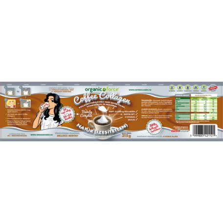 Organic Force Coffee Collagen - KávéKollagén NATÚR 315g