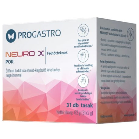 PROGASTRO Neuro X (31 db tasak) probiotikum magnéziummal