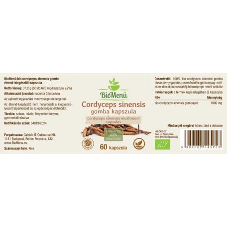 BioMenü BIO CORDYCEPS sinensis gomba kapszula 60db