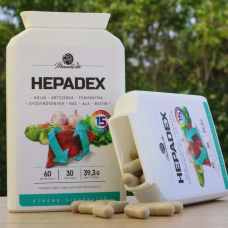 Mannavita HEPADEX Májregeneráló, Májtisztító étrend-kiegészítő, 60db