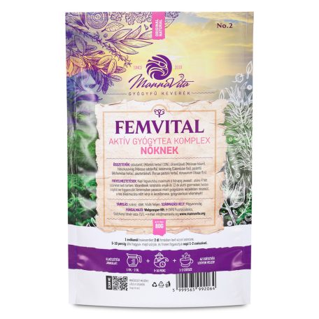 Mannavita FEMVITAL aktív gyógytea komplex Nőknek • 80g