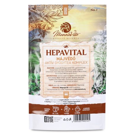 Mannavita HEPAVITAL Májvédő aktív gyógytea komplex • 80g