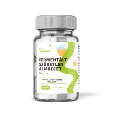Netamin Fermentált Szűretlen Almaecet kapszula 400mg 60db