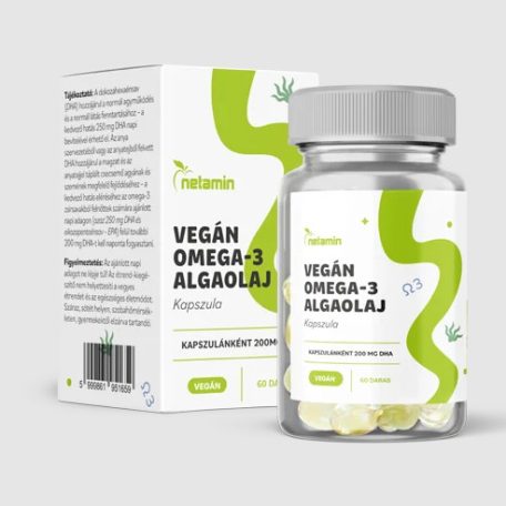 Netamin Vegán Omega-3 Algaolaj kapszula 60db