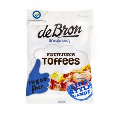   DeBron cukor-és gluténmentes FRUITJUICE TOFFEE gyümölcsös olvadós rágó mix 90 g