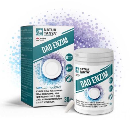 Natur Tanya® DAO ENZIM - Szabadalmazott adiDAO® enzim hisztamin diétához