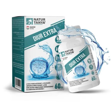Natur Tanya® DIUR EXTRA – vizeletkiválasztás, felesleges anyagok eltávolítása, vese kiválasztási funkció, húgyutak egészsége