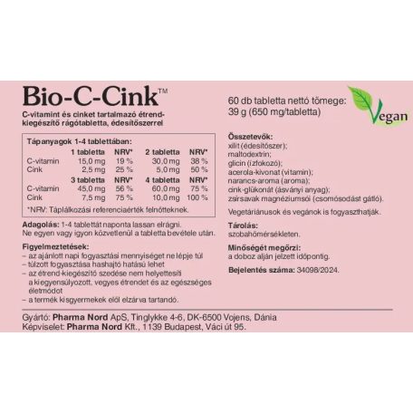 Pharma Nord Bio-C-Cink 60db