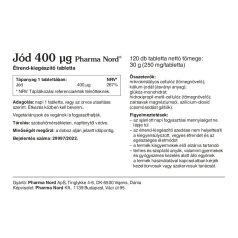 Pharma Nord Jód 120db (2026 05 31 lejárat)