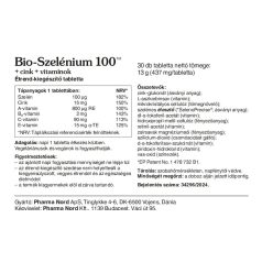 Pharma Nord Bio-Szelénium 100 +cink+vitaminok 30db