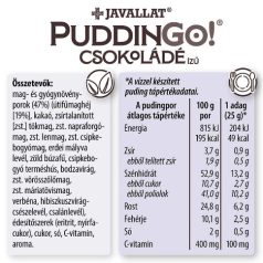   Javallat Puddingo Csokoládé ízű instant pudingpor (2026 04 lejárat)