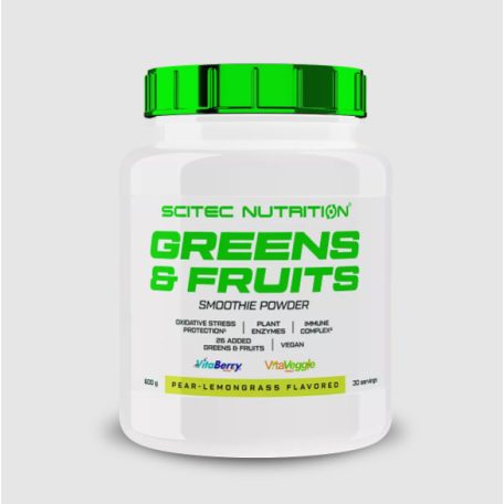 Scitec Nutrition Greens & Fruits 600g körte-citromfű